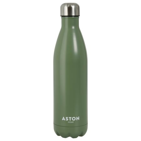 Botella De Acero Inoxidable Termica 750 ml Deportiva Verde ASTON