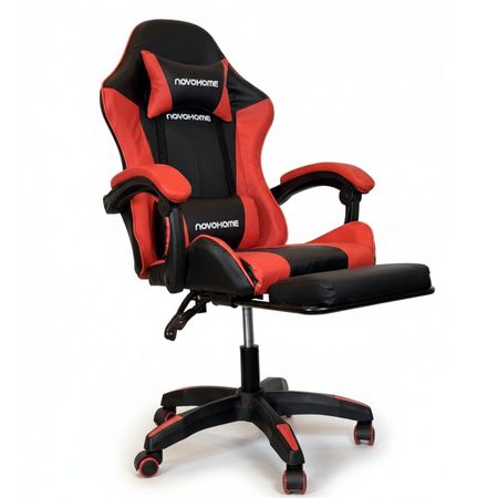 Silla Gamer Ergonómica Reclinable C/Apoyapiés Novohome