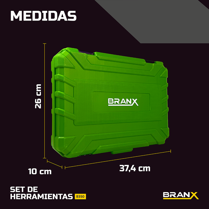 Set De Herramientas Tubos 234 Piezas Branx Crv Maletin - Vista 3