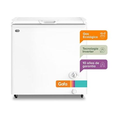 Freezer Horizontal Gafa FGHI200B-M 205 Litros Blanco Inverter