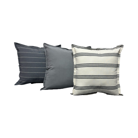 Combo 3 almohadones Tusor 50x50 - Diseño C