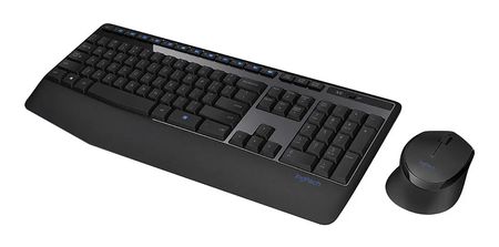 Kit Teclado y Mouse Inalambrico Mk345 Logitech Color Negro