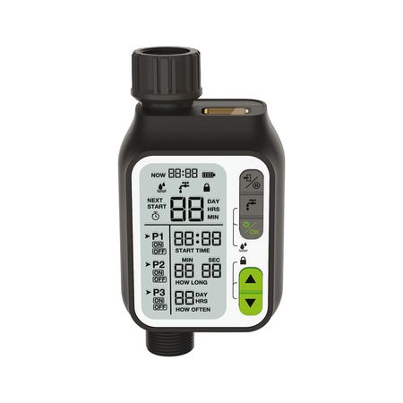 Timmer / Temporizador Digital para Riego con Sensor de Lluvia Konan