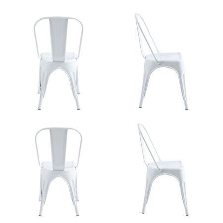 Silla Tolix Blanco X4