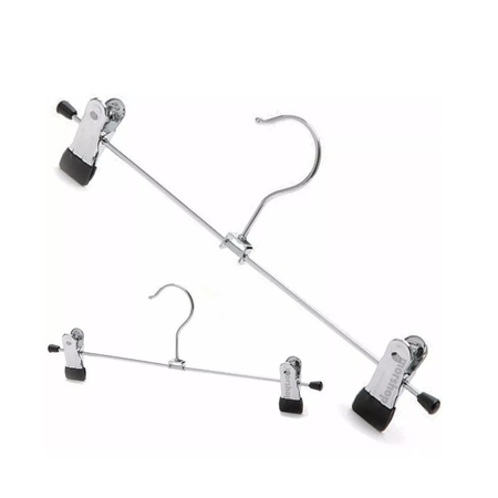 Pack De 400 Perchas Metalicas con Broche Ganchos Para Pantalones Waggs