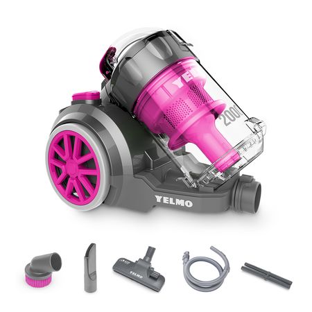 Aspiradora Trineo Sin bolsa Yelmo As-3228 3,5 litros Gris Y Rosa 220V Filtro H.E.P.A