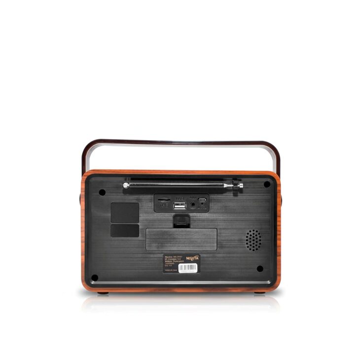 RADIO NISUTA ROCOLA VINTAGE AM/FM MP3 BT AUX (C:NEGRO NSRV21) - Vista 3