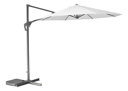 Sombrilla Jardin Lateral 3mts Lusqtoff Lq50-04b Reforzada Uv Blanco