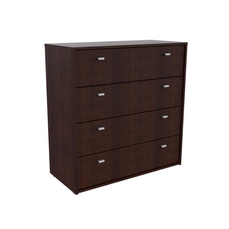 CÓMODA CAJONERO MOSCONI NATURE 4 CAJONES MELAMINA 80935 COLOR WENGUE