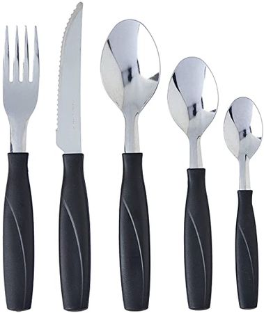 Juego De Cubiertos 20 Piezas Itaparica Brinox Negros ( 6000/717)