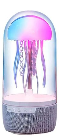 Lampara Velador Medusa Luz Led RGB Parlante MAX113