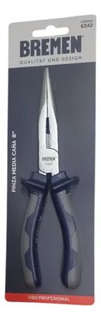 Pinza de Punta Media Caña Bremen 8 Pulgadas Profesional