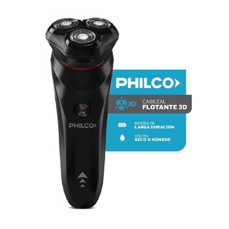 AFEITADORA PHILCO ELECTRIC SHAVER LITHIUM INALAMBRICA CABEZAL 3D LAVABLE