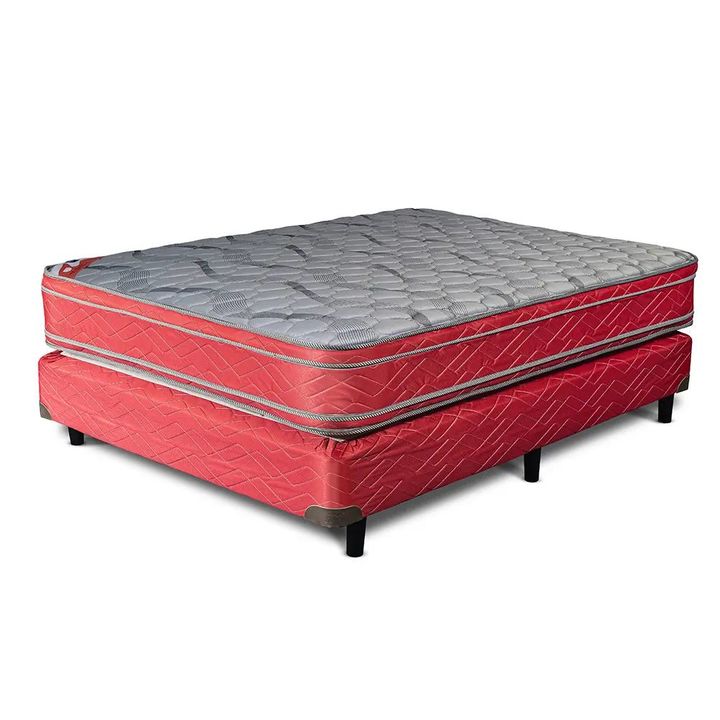 COMBO: Colchón con Resortes + Sommier Gani Red Spring Doble Euro Pillow 140x190cm - Vista 2