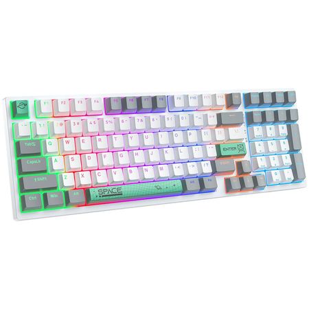 Teclado Mecanico Gamer Blanco Onikuma G38 98 Teclas Con Cable 