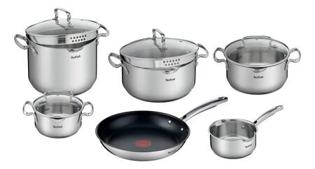 Batería De Cocina Juego De Ollas Cacerola 10 Piezas G732SA55