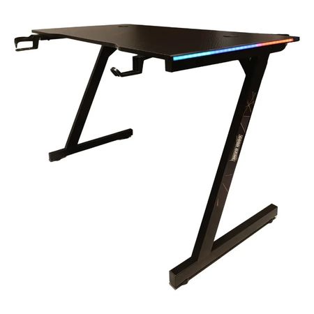 Escritorio Gamer Led Mesa Pc Gaming Good Game Carbono Led
