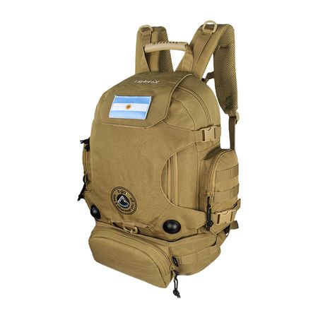 Mochila T-GO Táctica Militar 35 Litros Tela Cordura con riñonera desmontable 