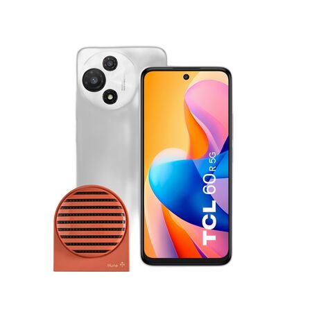 CELULAR TCL 60R 4+128 5G PURE WHITE + Parlante BT HUNE - Corteza-#COMBO#-