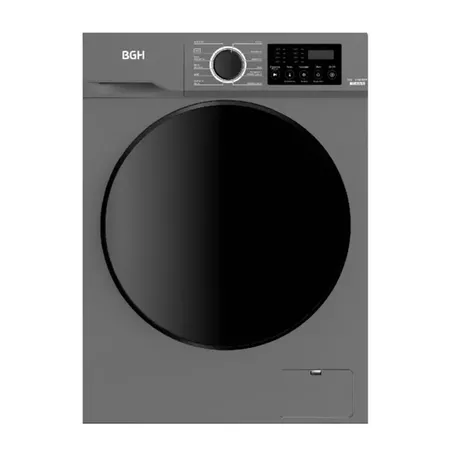Lavarropas Automático BGH Inverter 8KG 1400RPM Frontal Silver BWFE08S24AR