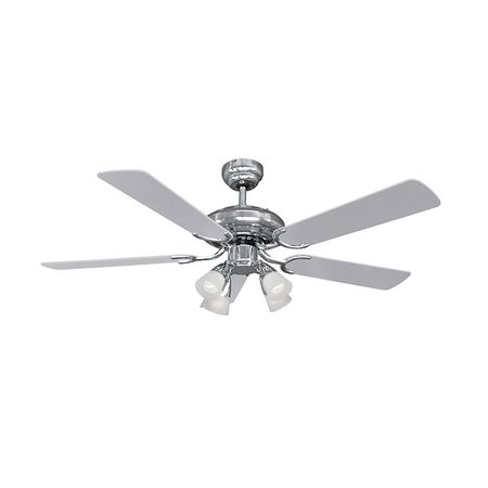 Ventilador de Techo Liliana 5 Palas de Madera Reversibles BlancoNegro 120cm 4 luces VVTHM415