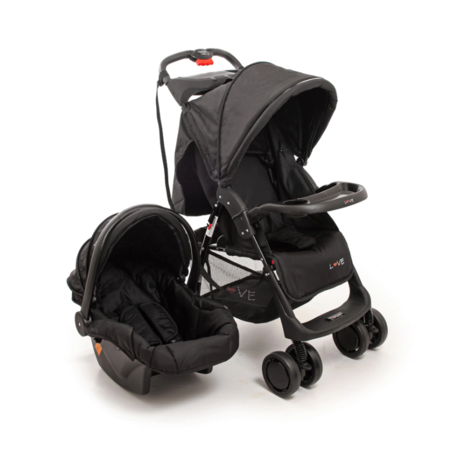 COCHE LOVE TRAVEL SYSTEM ART 1236 NEGRO