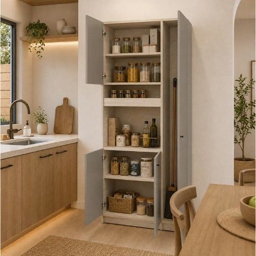 Despensero Organizador Escobero DS Home Polar Gris 171x71x36 cm - Vista 2