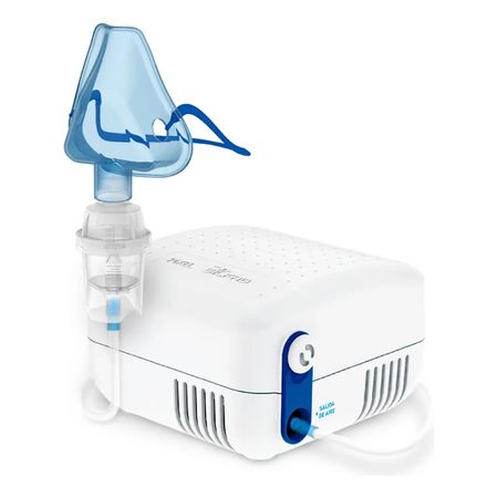 Nebulizador A Piston Para Ninos Adultos Silfab Pixel N30 Blanco