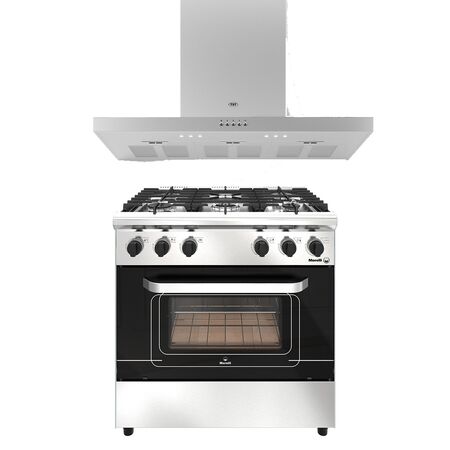 Combo Cocina Morelli Capri 82Cm + Campana TST Nihuil 90