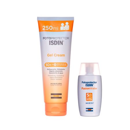 Isdin Set Proteccion Solar Fusion Water + Gel Crema 250ml