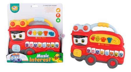 Bombero Piano Con Luz Y Sonido 2226564 Shine