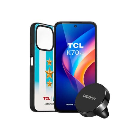 Combo TCL K70 12GB+128GB Midnight Black + Car Holder Redondo Dekkin
