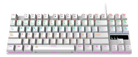 Teclado Mecànico Netmak Skill Blanco 80% Ñ Usb Rgb