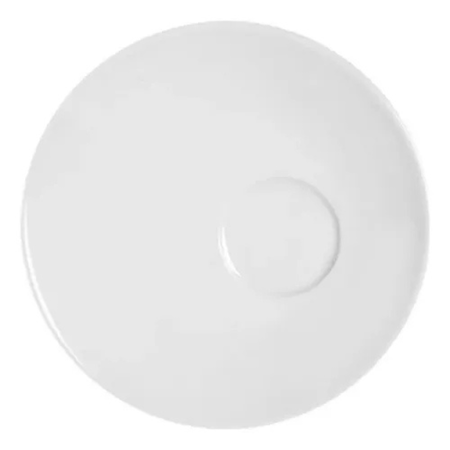 Set X 6 Platos De Café 13 Cm Porcelana Tsuji Linea 1900 Blanco Plato Café