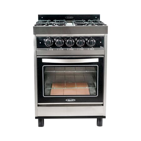 Cocina Maraldi Glass Home 55 Cm 4 Hornallas Puerta Visor
