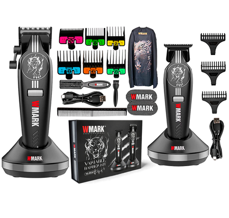 Kit Cortadora De Pelo + Trimmer Patillera Wmark Ng-8634kit