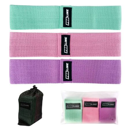 Set x3 Bandas De Polyster Para Entrenamiento Y Resistencia G84SET3