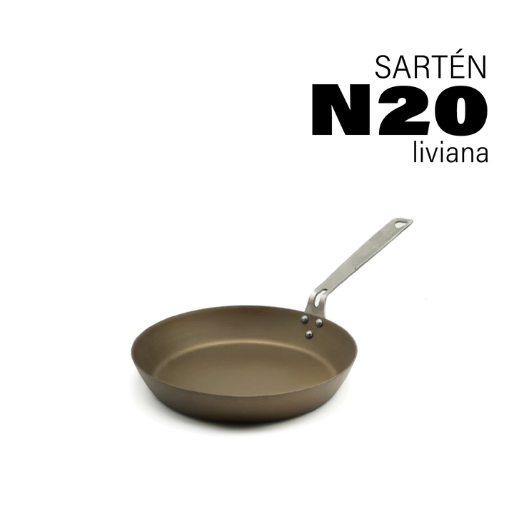 Sarten de Hierro Kankay N20 Antiadherente Lite Curada - Vista 2