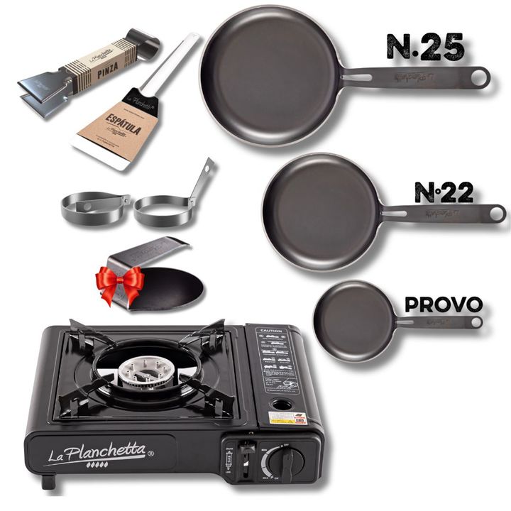 Set De Sartenes + Anafe + Accesorios - La Planchetta - Vista 1