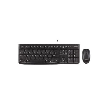 Combo Teclado y Mouse Logitech MK120 con Cable Español