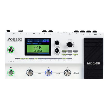 Mooer GE250. Pedalera multiefectos profesional con modelado e IRs