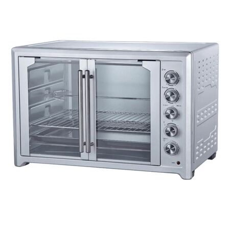 HORNO ELÉCTRICO ALPACA ALPHE-100L 100 LITROS 2800 W DOBLE PUERTA CONVECCIÓN ACERO INOXIDABLE