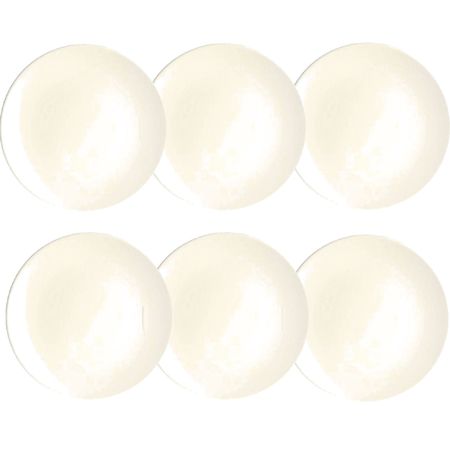 Set x 6 Plato Postre Cerámica 20 Cm Harlek Kuthaya 