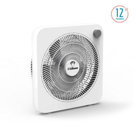 Ventilador Turbo Liliana 12" Parrilla Blanca Vtc12