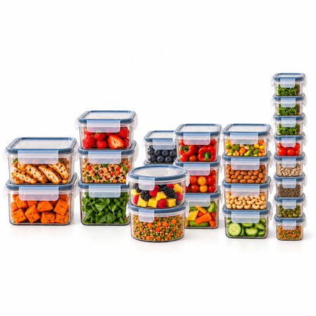 Maxi Set De 24 Contenedores Tupper Antiderrames Herméticos Apto Microondas Capia