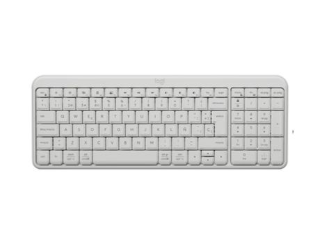 Teclado Logitech Bluetooth K250 Pebble White 920-013446