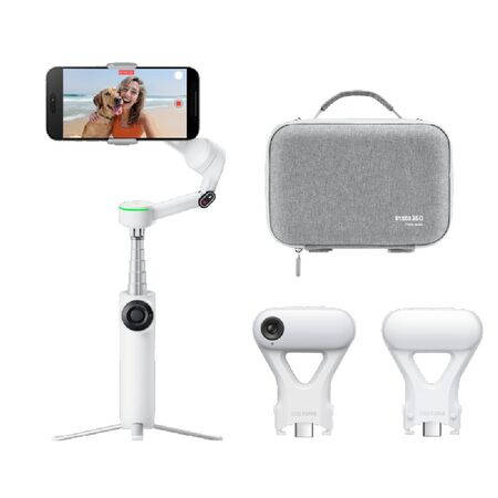 Combo Creator Insta 360 — Flow 2 Pro, Rastreador por IA, foco y estuche