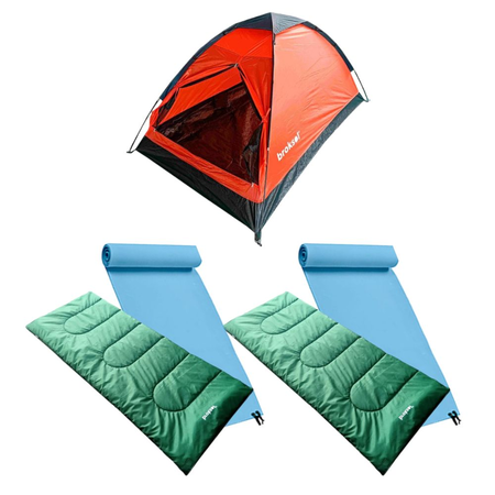 Set Camping 2 personas Carpa Bolsa de Dormir Aislante