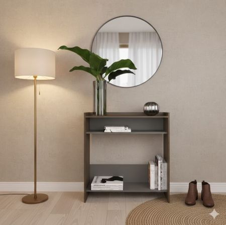 Mueble Recibidor Moderno Minimalista Compacto Tables 1405 Gris Cubanita