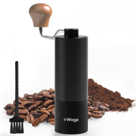 Molinillo Cafe Manual Profesional Waggs Regulable Acero Inoxidable